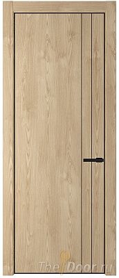 Дверь Profil Doors 12NA цвет Каштан Натуральный цвет профиля Черный матовый RAL9005