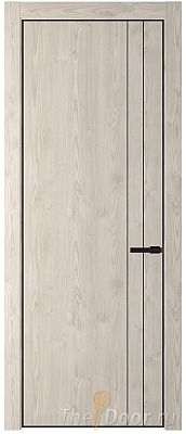 Дверь Profil Doors 12NA цвет Каштан Светлый цвет профиля Черный матовый RAL9005
