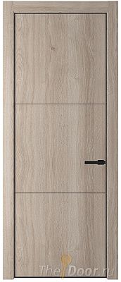 Дверь Profil Doors 13NA цвет Дуб Сонома цвет профиля Черный матовый RAL9005 Дверь Profil Doors 13NA цвет Дуб Сонома цвет профиля Черный матовый RAL9005