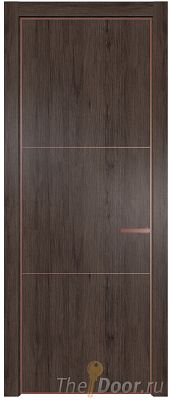 Дверь Profil Doors 13NA цвет Дуб Тобакко цвет профиля Бронза Дверь Profil Doors 13NA цвет Дуб Тобакко цвет профиля Бронза