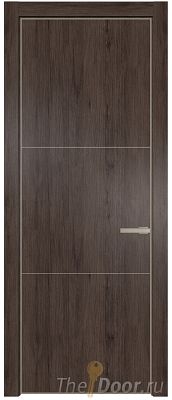 Дверь Profil Doors 13NA цвет Дуб Тобакко цвет профиля Никель матовый Дверь Profil Doors 13NA цвет Дуб Тобакко цвет профиля Никель матовый