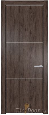 Дверь Profil Doors 13NA цвет Дуб Тобакко цвет профиля Серебро Дверь Profil Doors 13NA цвет Дуб Тобакко цвет профиля Серебро