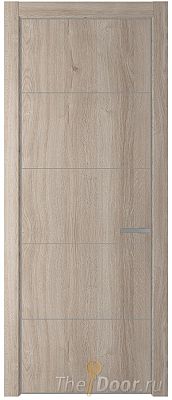 Дверь Profil Doors 15NA цвет Дуб Сонома цвет профиля Серебро Дверь Profil Doors 15NA цвет Дуб Сонома цвет профиля Серебро