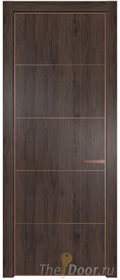 Дверь Profil Doors 15NA цвет Дуб Тобакко цвет профиля Бронза Дверь Profil Doors 15NA цвет Дуб Тобакко цвет профиля Бронза