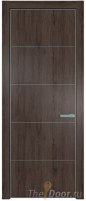 Дверь Profil Doors 15NA цвет Дуб Тобакко цвет профиля Мята Дверь Profil Doors 15NA цвет Дуб Тобакко цвет профиля Мята