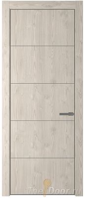 Дверь Profil Doors 15NA цвет Каштан Светлый цвет профиля Смоки (RAL 870-02)