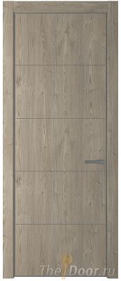 Дверь Profil Doors 15NA цвет Каштан Темный цвет профиля Смоки (RAL 870-02)