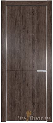 Дверь Profil Doors 16NA цвет Дуб Тобакко цвет профиля Серебро Дверь Profil Doors 16NA цвет Дуб Тобакко цвет профиля Серебро