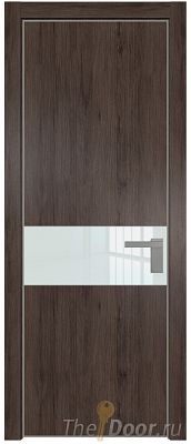 Дверь Profil Doors 17NA цвет Дуб Тобакко стекло Lacobel Белый лак цвет профиля Серебро Дверь Profil Doors 17NA цвет Дуб Тобакко стекло Lacobel Белый лак цвет профиля Серебро