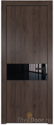 Дверь Profil Doors 17NA цвет Дуб Тобакко стекло Lacobel Черный лак цвет профиля Черный матовый RAL9005 Дверь Profil Doors 17NA цвет Дуб Тобакко стекло Lacobel Черный лак цвет профиля Черный матовый RAL9005