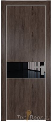 Дверь Profil Doors 17NA цвет Дуб Тобакко стекло Lacobel Черный лак цвет профиля Серебро Дверь Profil Doors 17NA цвет Дуб Тобакко стекло Lacobel Черный лак цвет профиля Серебро