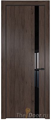 Дверь Profil Doors 18NA цвет Дуб Тобакко стекло Lacobel Черный лак цвет профиля Черный матовый RAL9005 Дверь Profil Doors 18NA цвет Дуб Тобакко стекло Lacobel Черный лак цвет профиля Черный матовый RAL9005