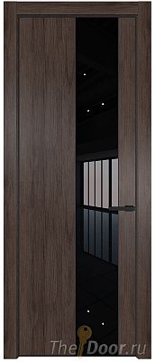 Дверь Profil Doors 19NA цвет Дуб Тобакко стекло Lacobel Черный лак цвет профиля Черный матовый RAL9005 Дверь Profil Doors 19NA цвет Дуб Тобакко стекло Lacobel Черный лак цвет профиля Черный матовый RAL9005
