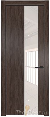 Дверь Profil Doors 19NA цвет Дуб Тобакко стекло Lacobel Перламутровый лак цвет профиля Черный матовый RAL9005 Дверь Profil Doors 19NA цвет Дуб Тобакко стекло Lacobel Перламутровый лак цвет профиля Черный матовый RAL9005
