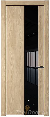 Дверь Profil Doors 19NA цвет Каштан Натуральный стекло Lacobel Черный лак цвет профиля Черный матовый RAL9005 Дверь Profil Doors 19NA цвет Каштан Натуральный стекло Lacobel Черный лак цвет профиля Черный матовый RAL9005
