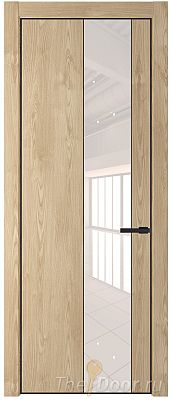 Дверь Profil Doors 19NA цвет Каштан Натуральный стекло Lacobel Перламутровый лак цвет профиля Черный матовый RAL9005 Дверь Profil Doors 19NA цвет Каштан Натуральный стекло Lacobel Перламутровый лак цвет профиля Черный матовый RAL9005