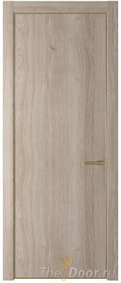 Дверь Profil Doors 1NA цвет Дуб Сонома цвет профиля Золото Дверь Profil Doors 1NA цвет Дуб Сонома цвет профиля Золото