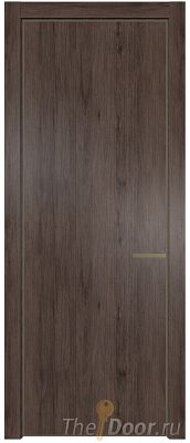 Дверь Profil Doors 1NA цвет Дуб Тобакко цвет профиля Шампань Дверь Profil Doors 1NA цвет Дуб Тобакко цвет профиля Шампань