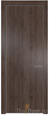 Дверь Profil Doors 1NA цвет Дуб Тобакко цвет профиля Смоки