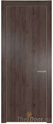 Дверь Profil Doors 1NA цвет Дуб Тобакко цвет профиля Никель матовый Дверь Profil Doors 1NA цвет Дуб Тобакко цвет профиля Никель матовый