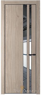 Дверь Profil Doors 20NA цвет Дуб Сонома стекло Зеркало цвет профиля Черный матовый RAL9005 Дверь Profil Doors 20NA цвет Дуб Сонома стекло Зеркало цвет профиля Черный матовый RAL9005