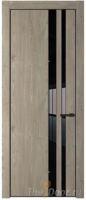 Дверь Profil Doors 20NA цвет Каштан Темный стекло Lacobel Черный лак цвет профиля Черный матовый RAL9005 Дверь Profil Doors 20NA цвет Каштан Темный стекло Lacobel Черный лак цвет профиля Черный матовый RAL9005