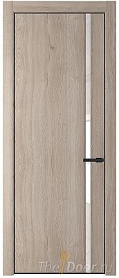 Дверь Profil Doors 21NA цвет Дуб Сонома стекло Lacobel Перламутровый лак цвет профиля Черный матовый RAL9005 Дверь Profil Doors 21NA цвет Дуб Сонома стекло Lacobel Перламутровый лак цвет профиля Черный матовый RAL9005