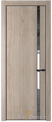 Дверь Profil Doors 21NA цвет Дуб Сонома стекло Зеркало цвет профиля Черный матовый RAL9005 Дверь Profil Doors 21NA цвет Дуб Сонома стекло Зеркало цвет профиля Черный матовый RAL9005