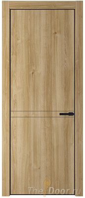 Дверь Profil Doors 11NE цвет Дуб Карамель кромка Черный матовый RAL9005