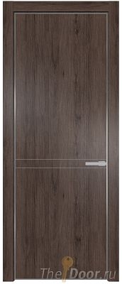Дверь Profil Doors 11NE цвет Дуб Тобакко кромка Серебро Дверь Profil Doors 11NE цвет Дуб Тобакко кромка Серебро