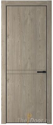 Дверь Profil Doors 11NE цвет Каштан Темный кромка Черный матовый RAL9005