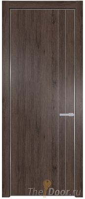 Дверь Profil Doors 12NE цвет Дуб Тобакко кромка Серебро Дверь Profil Doors 12NE цвет Дуб Тобакко кромка Серебро