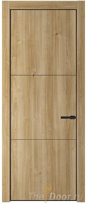 Дверь Profil Doors 13NE цвет Дуб Карамель кромка Черный матовый RAL9005