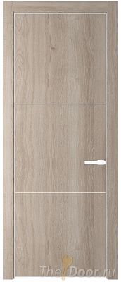 Дверь Profil Doors 13NE цвет Дуб Сонома кромка Вайт