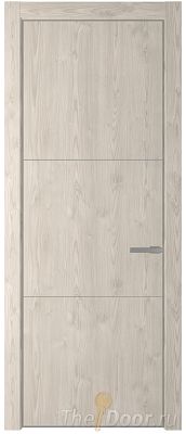 Дверь Profil Doors 13NE цвет Каштан Светлый кромка Серебро