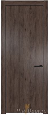 Дверь Profil Doors 16NE цвет Дуб Тобакко кромка Черный матовый RAL9005