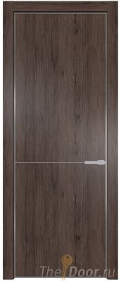 Дверь Profil Doors 16NE цвет Дуб Тобакко кромка Серебро Дверь Profil Doors 16NE цвет Дуб Тобакко кромка Серебро