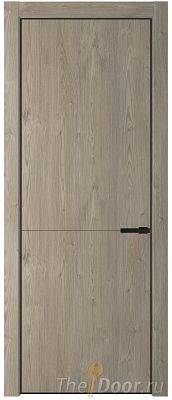 Дверь Profil Doors 16NE цвет Каштан Темный кромка Черный матовый RAL9005