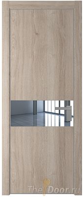 Дверь Profil Doors 17NE цвет Дуб Сонома кромка Серебро стекло Зеркало Дверь Profil Doors 17NE цвет Дуб Сонома кромка Серебро стекло Зеркало