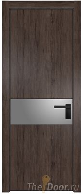 Дверь Profil Doors 17NE цвет Дуб Тобакко кромка Черный матовый RAL9005 стекло Lacobel Серебро Матлак Дверь Profil Doors 17NE цвет Дуб Тобакко кромка Черный матовый RAL9005 стекло Lacobel Серебро Матлак