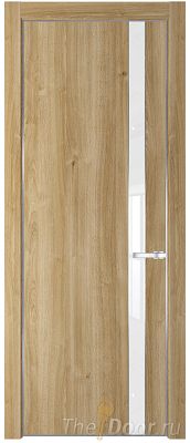 Дверь Profil Doors 18NE цвет Дуб Карамель кромка Серебро стекло Lacobel лак Классик Дверь Profil Doors 18NE цвет Дуб Карамель кромка Серебро стекло Lacobel лак Классик