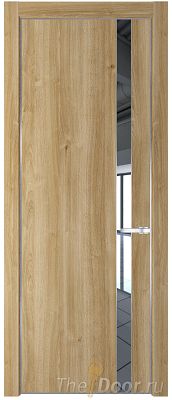 Дверь Profil Doors 18NE цвет Дуб Карамель кромка Серебро стекло Зеркало Дверь Profil Doors 18NE цвет Дуб Карамель кромка Серебро стекло Зеркало