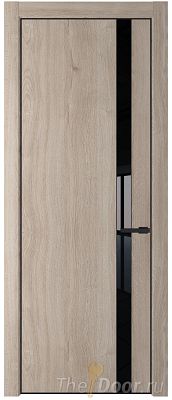 Дверь Profil Doors 18NE цвет Дуб Сонома кромка Черный матовый RAL9005 стекло Lacobel Черный лак Дверь Profil Doors 18NE цвет Дуб Сонома кромка Черный матовый RAL9005 стекло Lacobel Черный лак