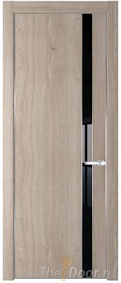 Дверь Profil Doors 18NE цвет Дуб Сонома кромка Серебро стекло Lacobel Черный лак Дверь Profil Doors 18NE цвет Дуб Сонома кромка Серебро стекло Lacobel Черный лак