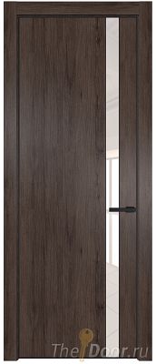 Дверь Profil Doors 18NE цвет Дуб Тобакко кромка Черный матовый RAL9005 стекло Lacobel Перламутровый лак Дверь Profil Doors 18NE цвет Дуб Тобакко кромка Черный матовый RAL9005 стекло Lacobel Перламутровый лак