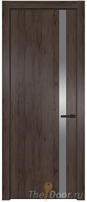 Дверь Profil Doors 18NE цвет Дуб Тобакко кромка Черный матовый RAL9005 стекло Lacobel Серебро Матлак Дверь Profil Doors 18NE цвет Дуб Тобакко кромка Черный матовый RAL9005 стекло Lacobel Серебро Матлак