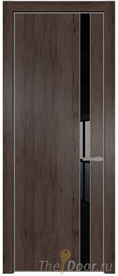 Дверь Profil Doors 18NE цвет Дуб Тобакко кромка Серебро стекло Lacobel Черный лак Дверь Profil Doors 18NE цвет Дуб Тобакко кромка Серебро стекло Lacobel Черный лак