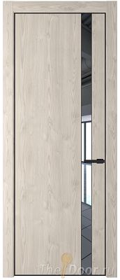 Дверь Profil Doors 18NE цвет Каштан Светлый кромка Черный матовый RAL9005 стекло Зеркало Дверь Profil Doors 18NE цвет Каштан Светлый кромка Черный матовый RAL9005 стекло Зеркало