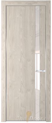Дверь Profil Doors 18NE цвет Каштан Светлый кромка Серебро стекло Lacobel Перламутровый лак Дверь Profil Doors 18NE цвет Каштан Светлый кромка Серебро стекло Lacobel Перламутровый лак