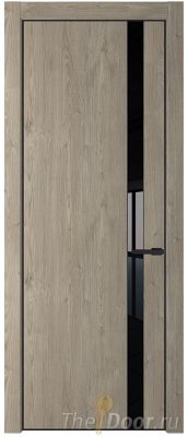 Дверь Profil Doors 18NE цвет Каштан Темный кромка Черный матовый RAL9005 стекло Lacobel Черный лак Дверь Profil Doors 18NE цвет Каштан Темный кромка Черный матовый RAL9005 стекло Lacobel Черный лак